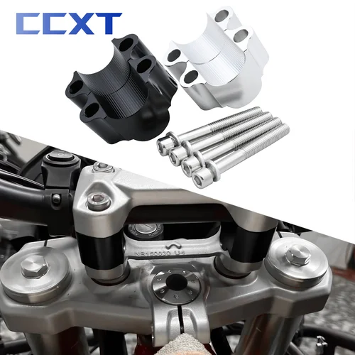 Imagen 1 del producto Abrazadera de mango de montaje de barra elevadora de manillar de motocicleta, 28mm, 22mm, para Yamaha Tracer 900GT 700GT Tracer 9GT 7GT Honda BWM KTM Suzuki