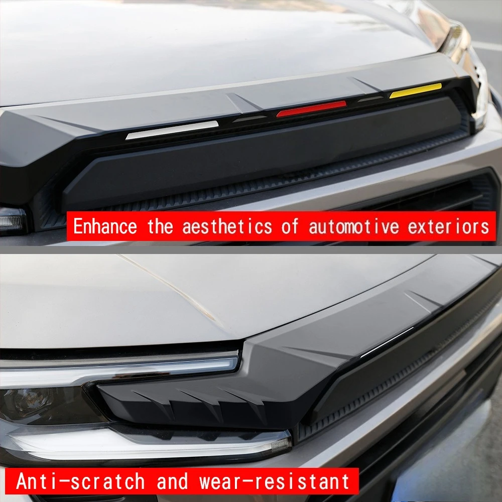 For Toyota RAV4 2026 Car Front Hood Trim Strip Blackening Kit Car Exterior Styling Upgrade ABS Decoration Strips Accessories