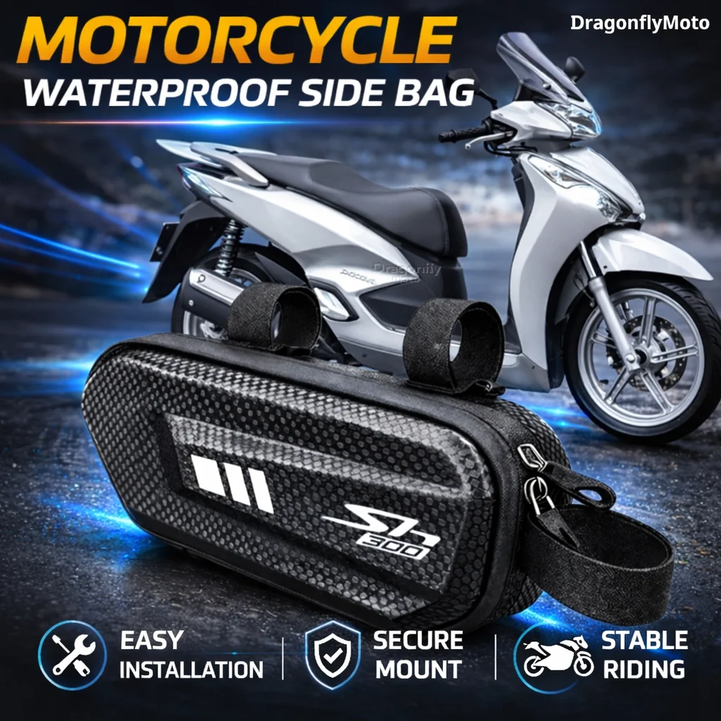 

Large Capacity Motorcycle Side Bag For Honda SH300 SH 300 SH300I SH 300I I Waterproof Multifunctional Storage Pouch Hanging Bag