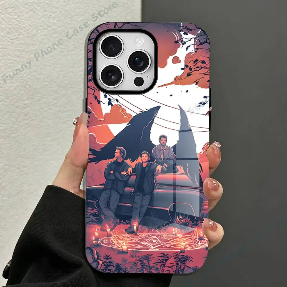 Jensen A-Ackles Dean W-Winchester Matte Magnetic For Case For iPhone 17,16,15,14,13,12,11 Pro Plus Mini Max Frosted Cover