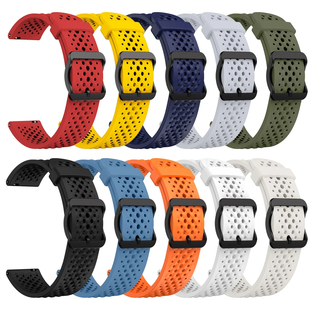 22mm Silicone Soft Strap For COROS PACE 4 Breathable Band For COROS APEX 4 42mm 2 Pro 46mm/PACE Pro 3 Sports Bracelet Watchbands image 6