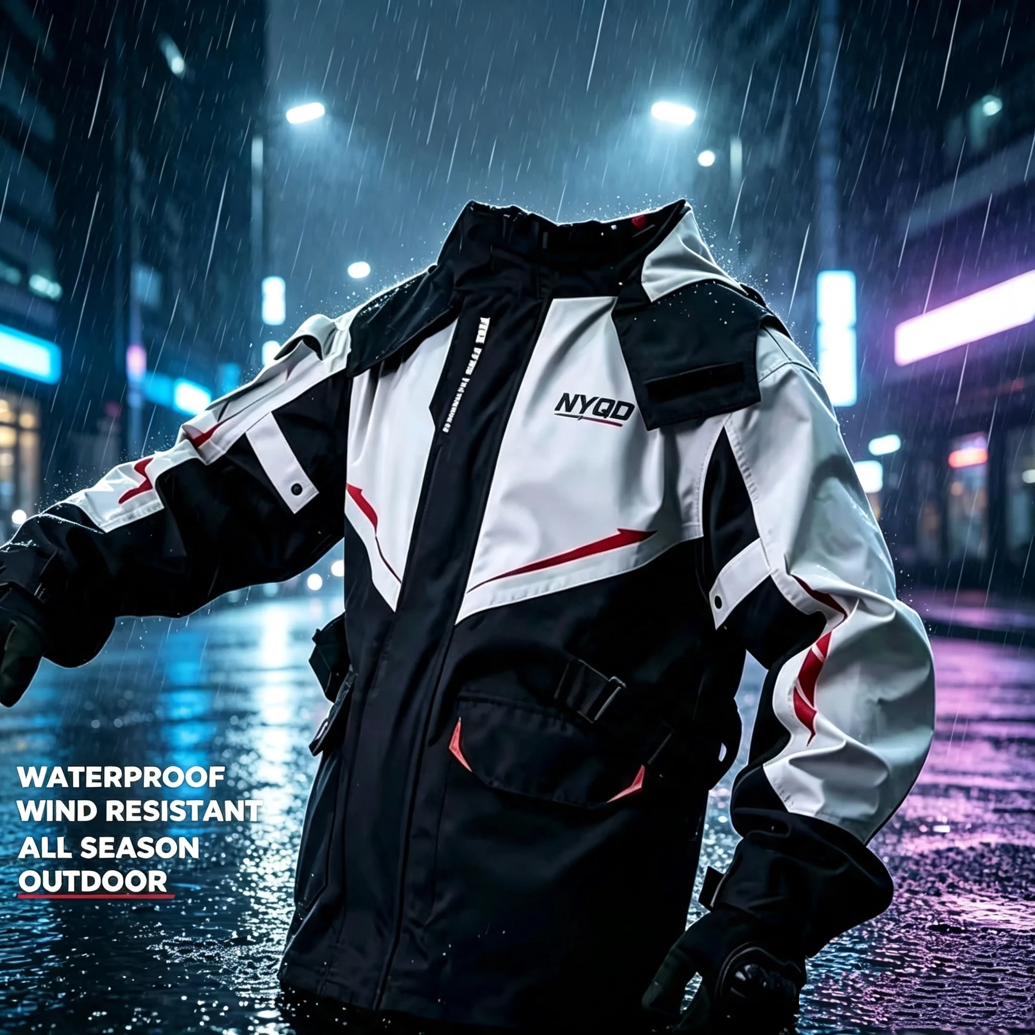Motorcycle Raincoat Two-Piece Set, Full Body Waterproof, Wear-Resistant, Comfortable, Electric Bicycle Riding Waterproof Jacket