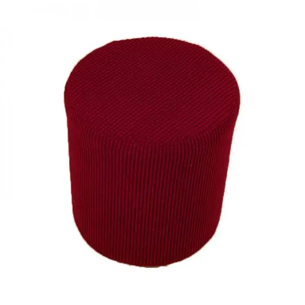 Polyester Ottoman Bag Stretch Slipcover Elastic Bottom Protector Round Stool Bench Chair Sofa Cover for Living Room Interior