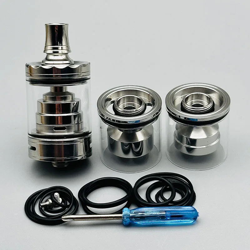 vape Diplomat Short style MTL/RDL RTA  Atomizer 23mm 316ss Mirror polishing Top Fill Single Coil Rebuildable Tank Bottom Airflow