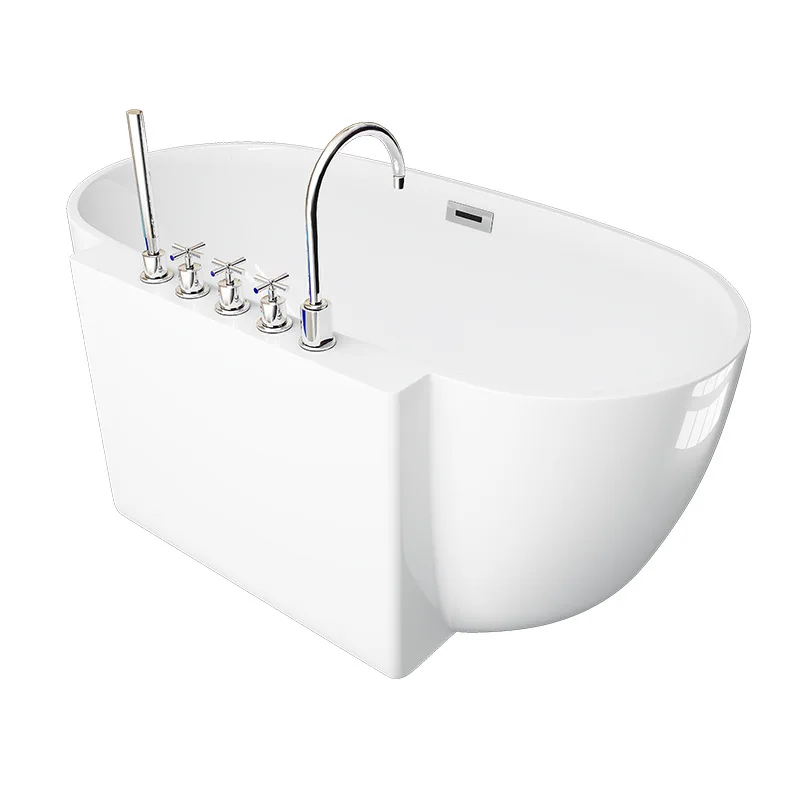 Mini small acrylic freestanding furniture special thin edge oval, bathtub QT-070