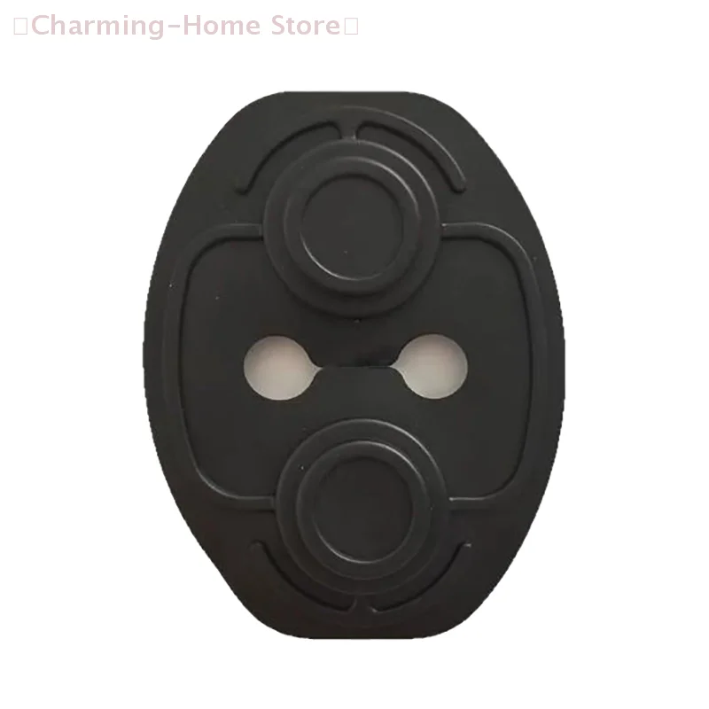 【M】 1/4 قطعة باب السيارة إغلاق وسادة سيليكون مقاومة للصدمات كتم امتصاص الصدمات أغطية حماية مزلاج باب السيارة الملحقات