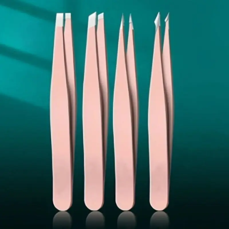 4pcs Professional Tweezers Set Perfect For Eyebrow Hair Removal Splinter