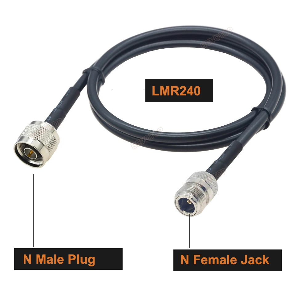 LMR240 Cable BNC Male Plug to N Male /N Female Jack RF Adapter 50 Ohm 50-4 Pigtail RF Coaxial Jumper 4G 5G LTE Extension Cord