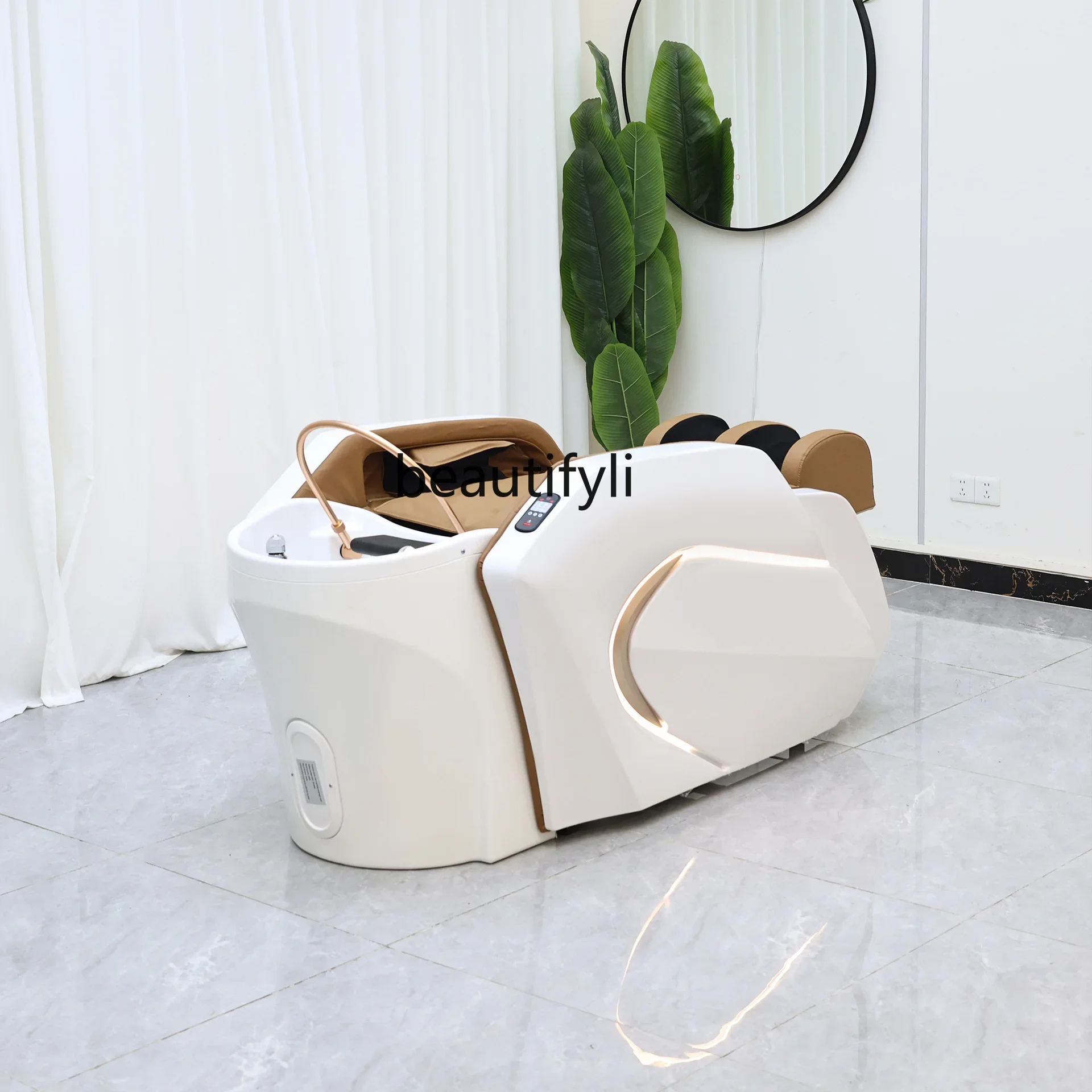 

A Automatic intelligent electric massage shampoo bed water circulation fumigation head treatment bed water heater