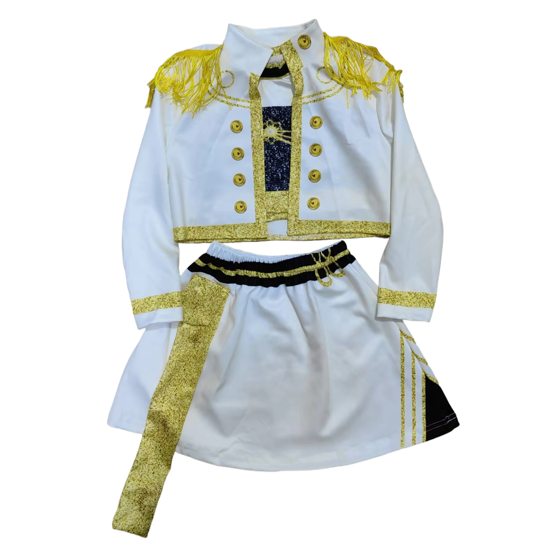 Kpop شيطان هنتر الاطفال زي مجموعة الذهبي هنتركس رومي زوي ميرا تأثيري الفتيات ثلاثية الأبعاد طباعة المرحلة الملابس هالوين حفلة الزي #3