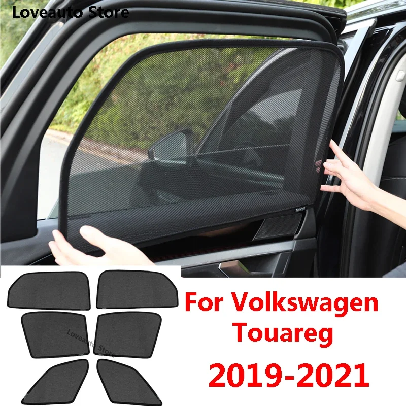 

Car Sunshade Magnet Sun Protection Back Front Rear Window Sunshade Visor Protector for Volkswagen VW Touareg 2022 2021 2020 2019