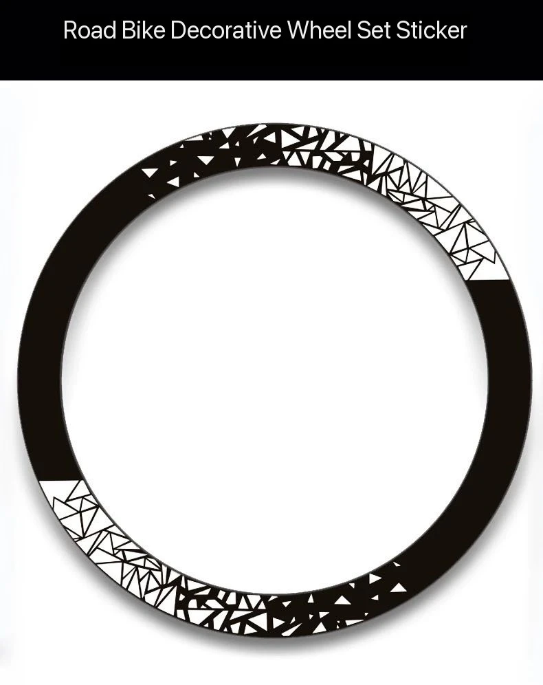 New Bicycle Stickers Road Bike Wheelset Sticker Cycling Waterproof Decorative Film Bicycle Rim Decals Cycling Bike Accessories