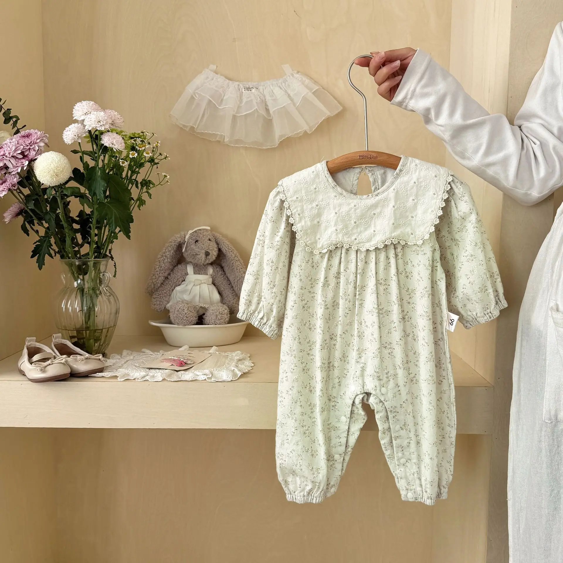 Baby Girl Onesie Autumn Baby Clothes Long-sleeved Romper Baby Cute Climbing Clothes Going Out