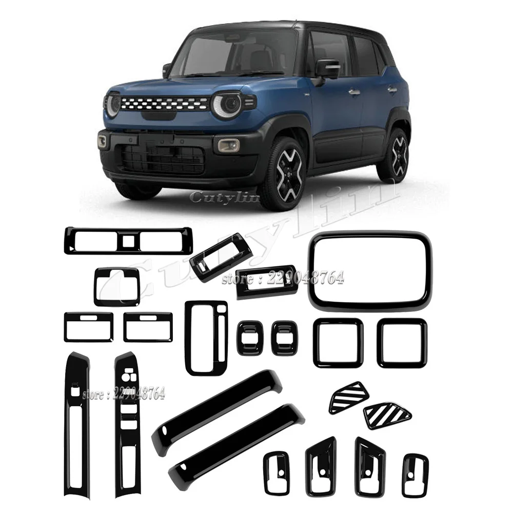 For Suzuki XBEE 2026 2027 ABS Black Interior Accessorie Steering Wheel Window Rise Switch Gear Water Trim Gear Shift Panel Cover
