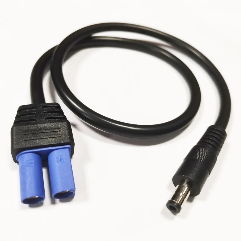 NCHTEK 1.5-Square-MM DC 5.5*2.5mm Male to EC5 Female Power Adapter Connector Cable About 50CM / 1PCS