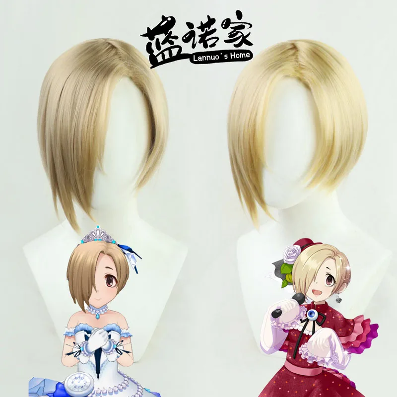 

Аниме Золушка Девушки Kozume Shirasaka Косплей Парик Хэллоуин Карнавальная Вечеринка Реквизит Синтетические Волосы Термостойкое Волокно + Кепка Для Парика