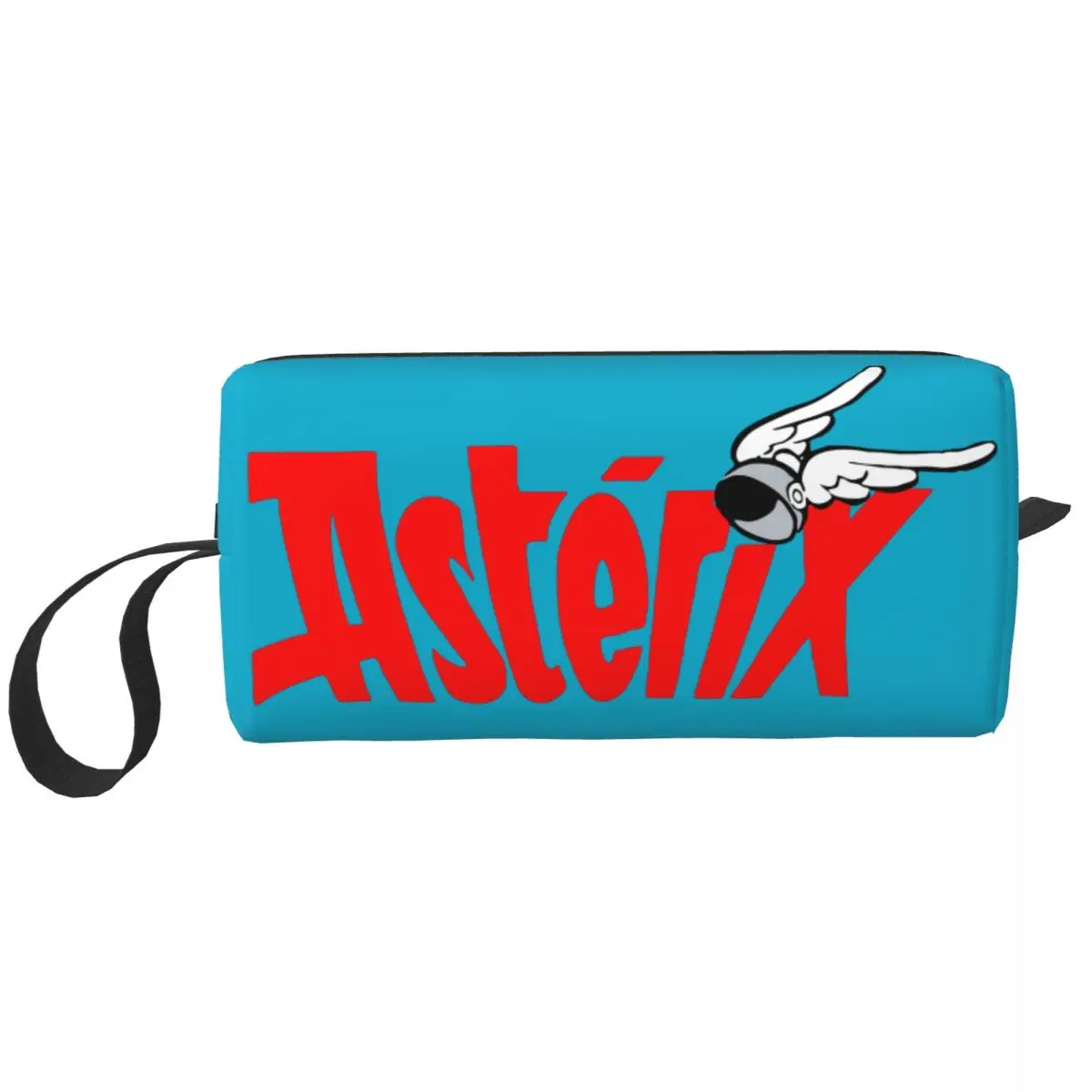 Bolsa de maquillaje Asterix y Obelix para mujer, neceser con cremallera y logotipo de Comics, neceser de viaje, Neceser de maquillaje