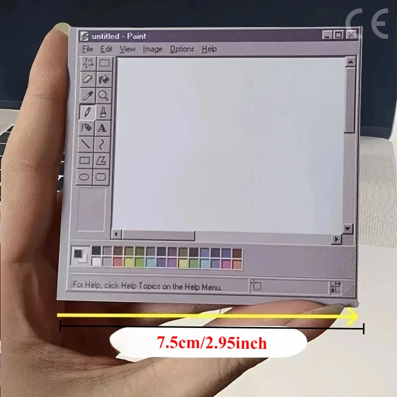 50/100 листов, винтажная компьютерная доска для рисования, блокнот в стиле ретро, квадратная бумага для творческой иллюстрации и дизайна, бумага для сообщений