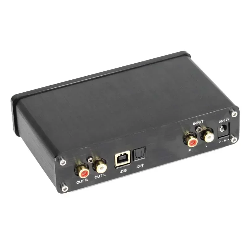 PCM5100 MS8416 DC12V 24bit 192K Optical USB Input NE5532 OPAMP DAC In Aluminum Case