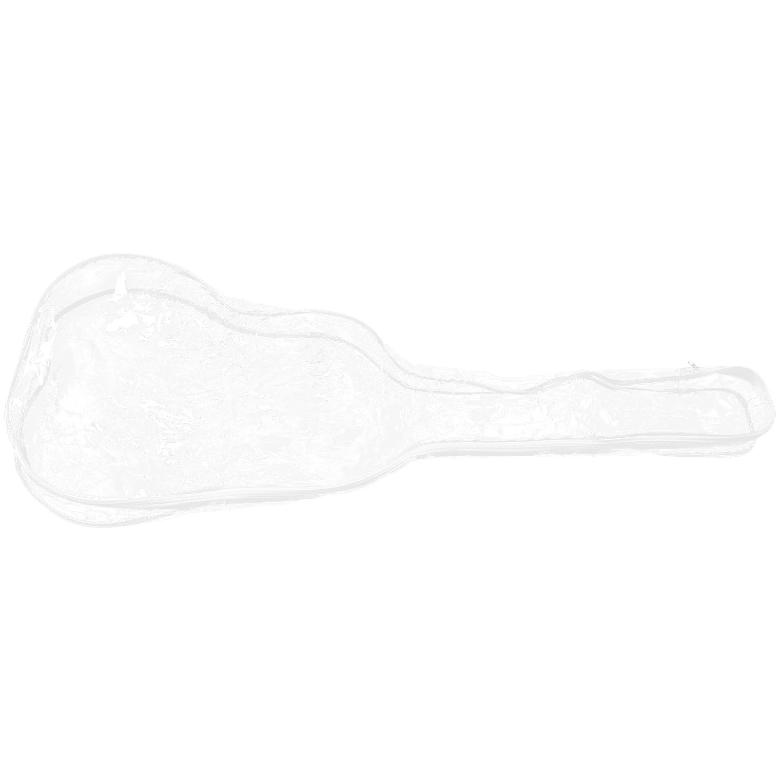 

1pcs Electric Guitar Cover Waterproof Pvc Protective Case Transparent Lightweight Portable Reusable Durable String Instrument
