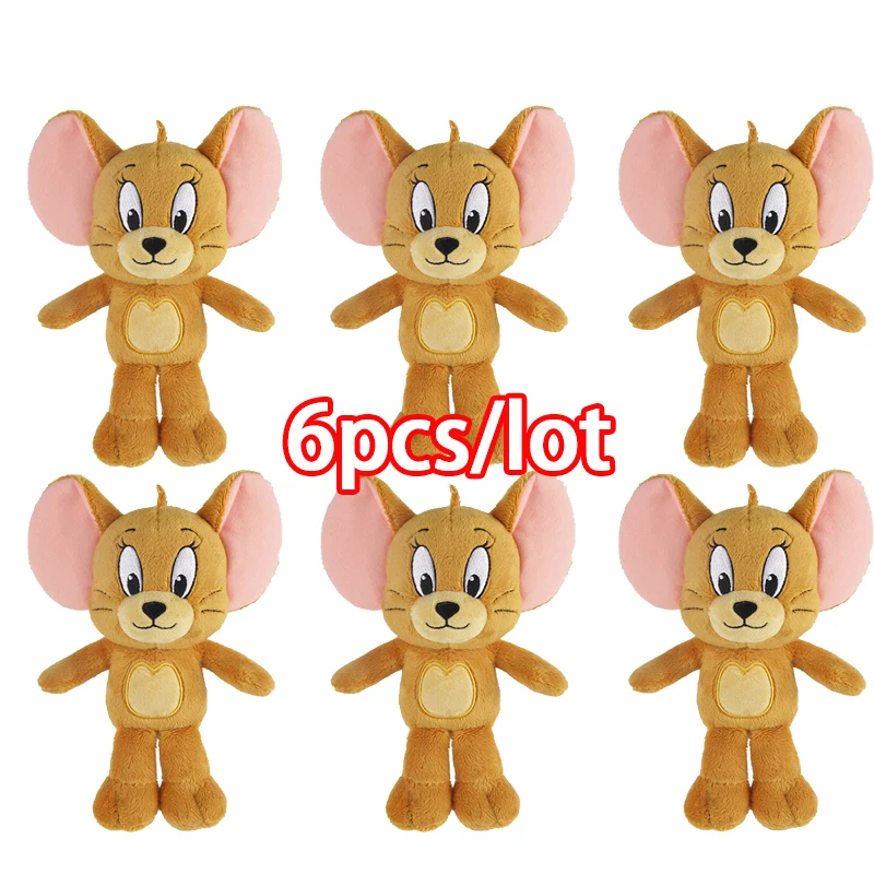 

6pcs/lot 23cm Jerry Plush Tom and Jerry Plush Toy Cartoon Movie Stuffed Animal Doll Toys Wholesale Price