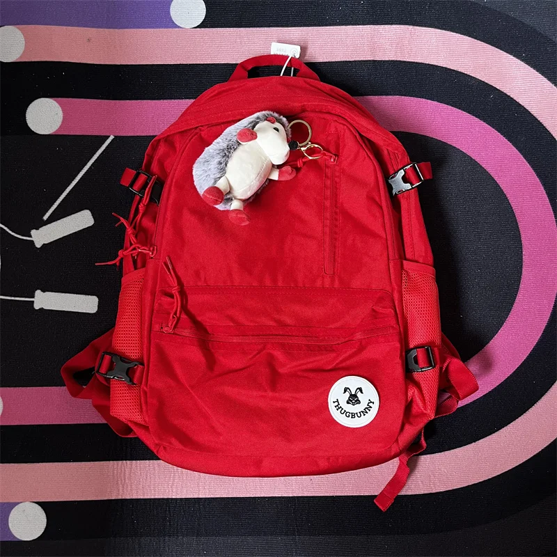 

ThugBunny ex Large Capaci Bapa Simple Design Student Travel Bag Cuter Bag Soft Pa Air Cuion Strap Polyester ...