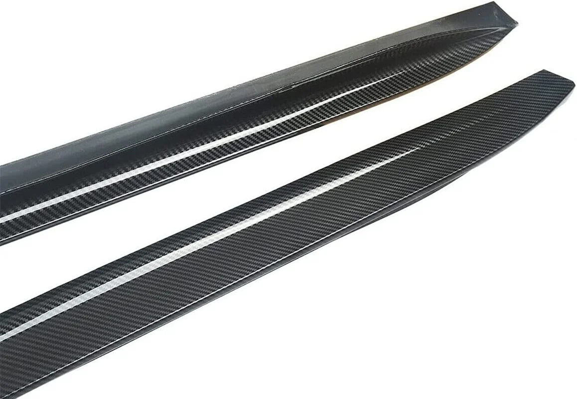 Carbon Fiber Style Side Extension Side Skirt Fits BMW 3 Series G20 G28 2019-2022