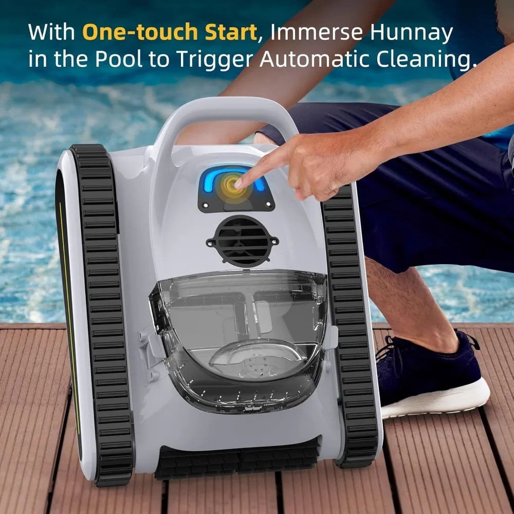 Pool cleaner-cordless wall climbing vacuum cleaner for underground and above ground pools,with an area of up to 2000 square feet