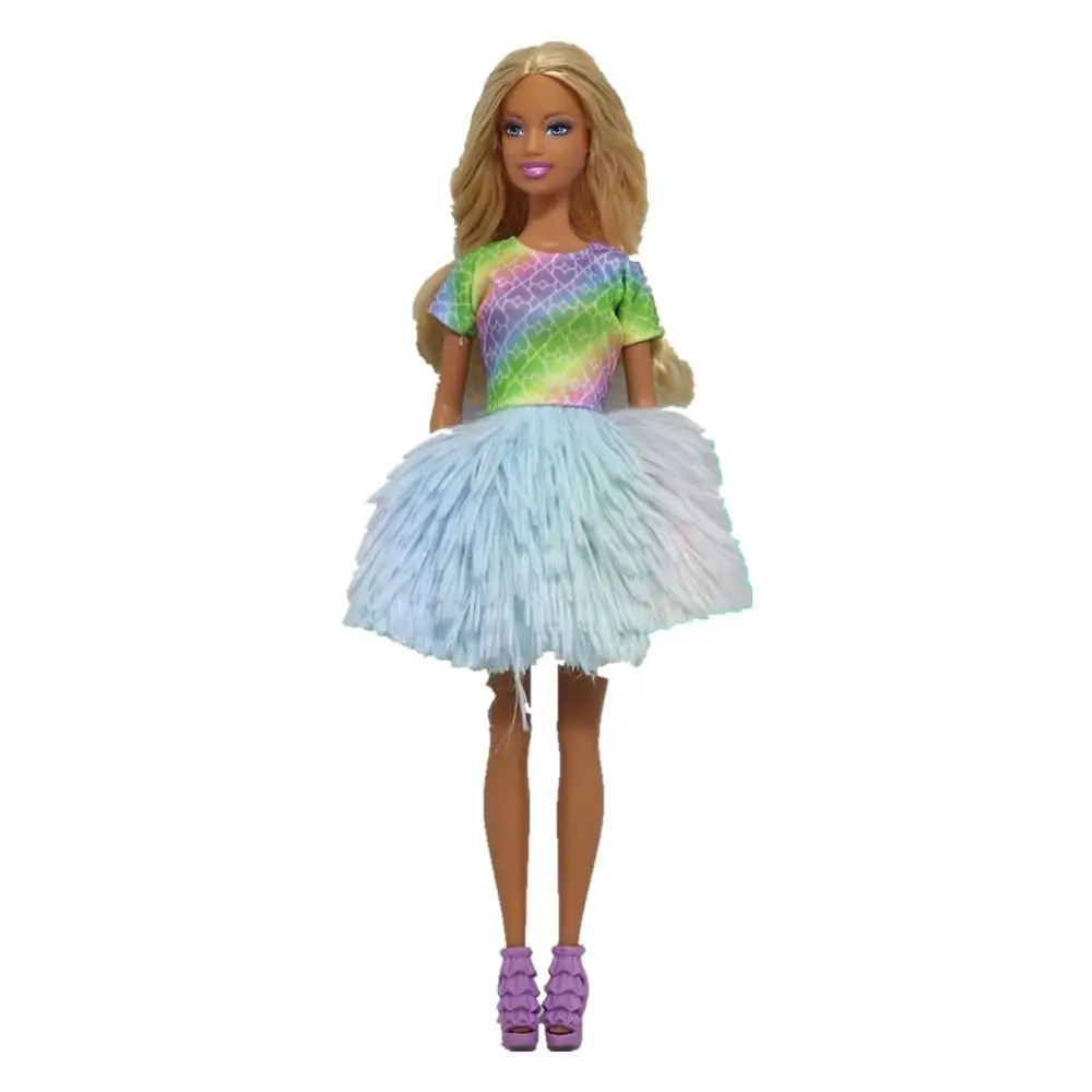 1 Set Moda Casual 1/6 Vestiti per bambole Abiti fatti a mano Accessori Abbigliamento invernale Giacca di pelliccia Set da indossare per bambola da 29 ~ 32 cm