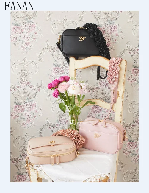

Letter Cute Satin Lace Small Square Crossbody Bag Cute Japanese Style Elegant Women's Bags New Shoulder Strap Lady Handbags