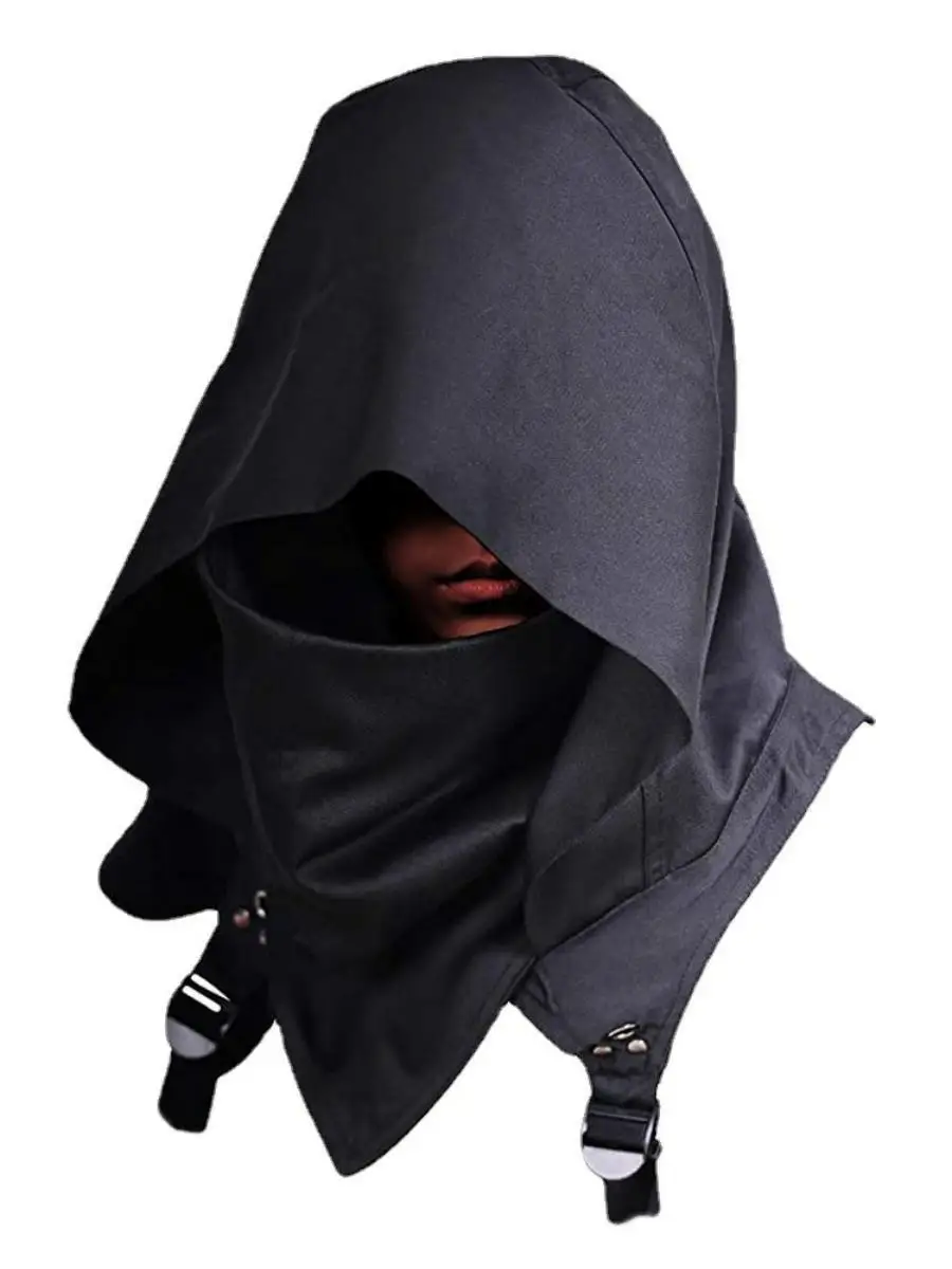 Nieuwe Halloween Middeleeuwse Hoed Rollenspel Kostuum met Kap Mantel Dames Faion Trendy Merk ex Maat M L XL