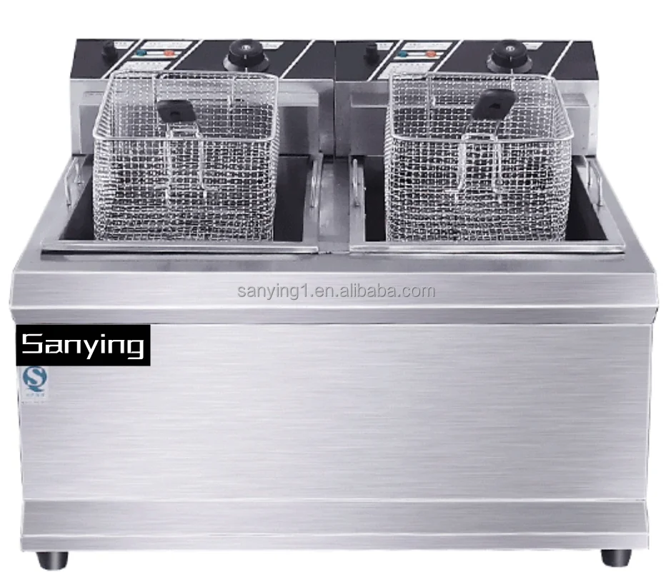 Commercial Fry with 12L +12L D - Commercial Deep Fryer Double Tank 12L review and price