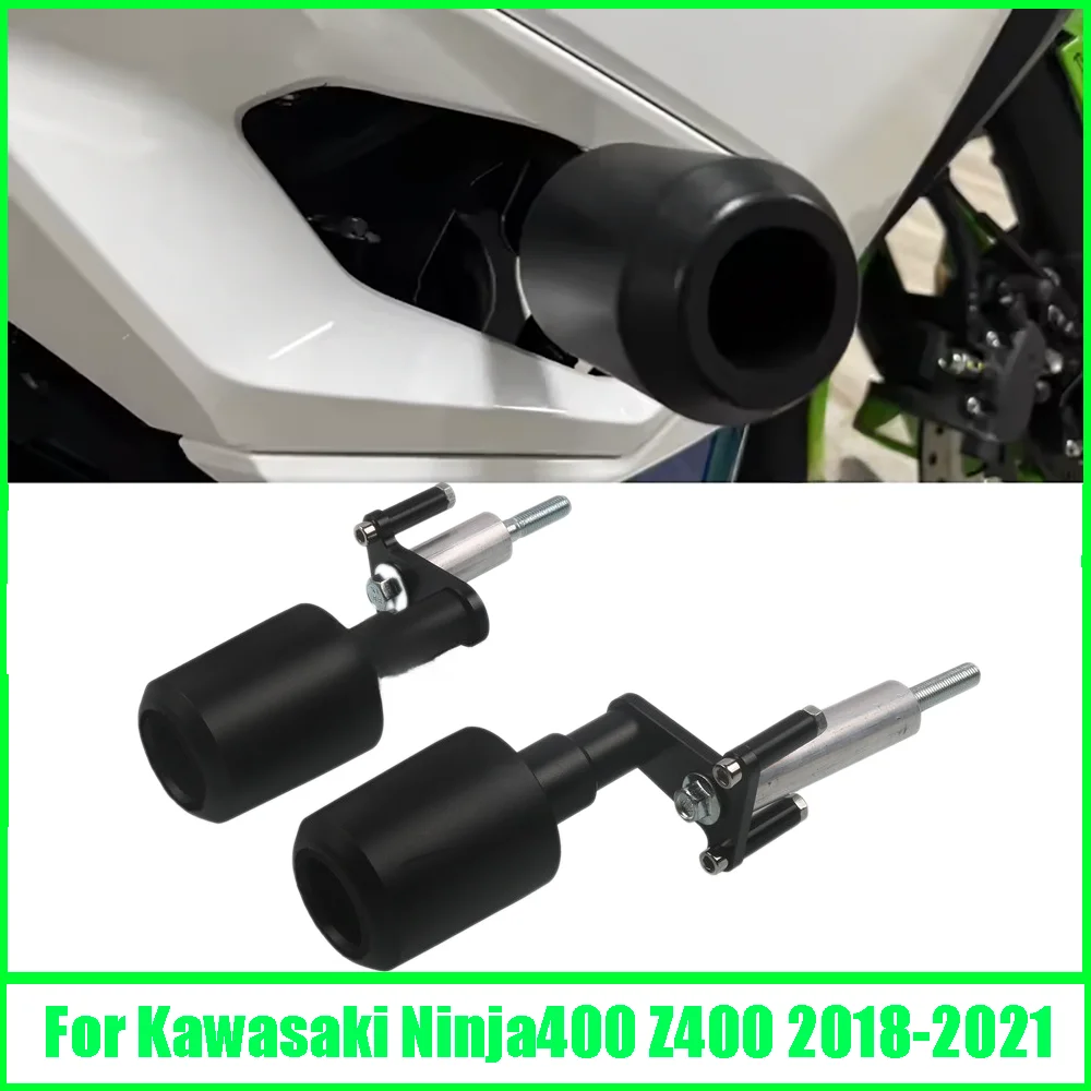 

For Kawasaki Ninja 400 Ninja400 Z400 Z 400 2018-2021Motorcycle Frame Sliders Crash Pad Falling Protection Exhaust Slider
