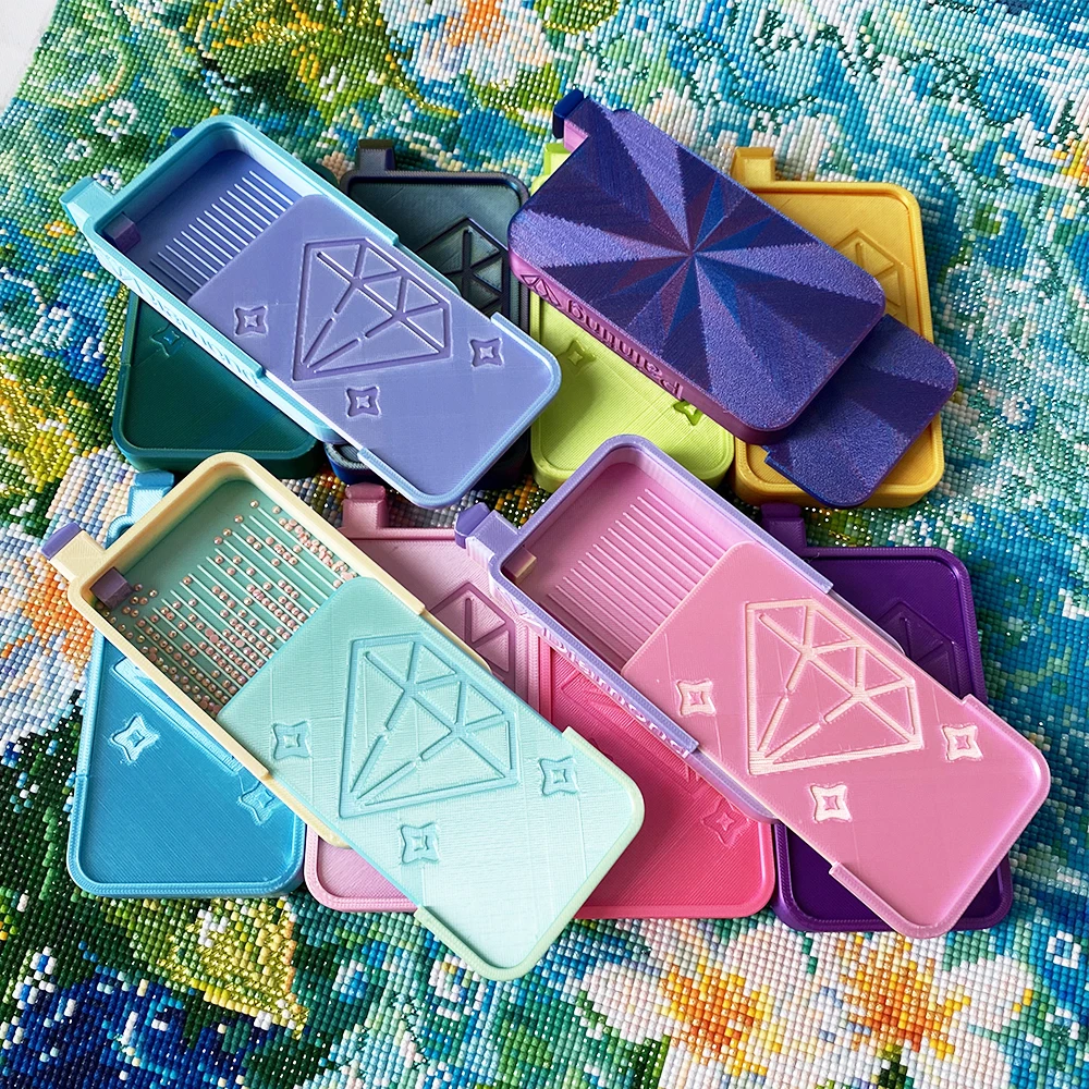 Diamond Painting Tray Storage Box, Diamond Art Tray Tools Accessories, DIY Crafts Storage Box, Gifts For Diamond Painting Lover