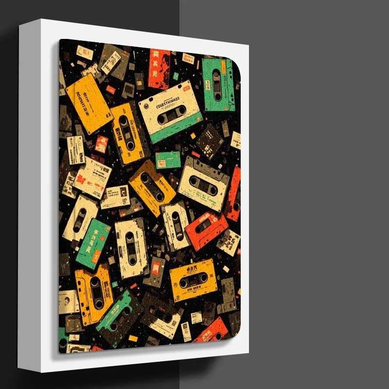 Vintage cassette art pattern Tablet Case For Honor Tab Pad 6 7 8 9 X8 V7 V8 X9 13 X8a X9a Pro 10 Magic GT GT2 10.1 13.3 Inch