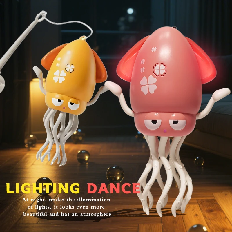 Questo giocattolo interattivo per polpo presenta musica, movimenti di danza e evitamento automatico degli ostacoli. Il suo design illuminato colorato rende i