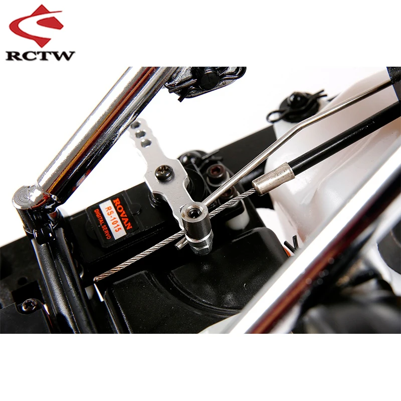 CNC Achterwiel Lijn Draad Remsysteem Set voor 1/5 Schaal Rc Auto HPI Rofun Rovan Baja 5B 5T 5SC SS KM 2.0 Truck Reserve Upgrade Deel