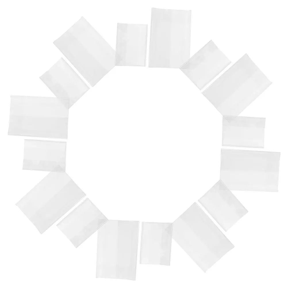 40Pcs Clear Book Cover Protector Transparent Plastic Covers for Books Textbooks Waterproof Book Sleeve for School Use