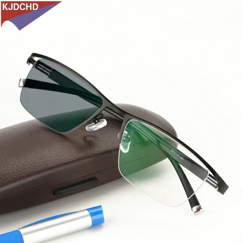 Fashion Transition Sunglasses Photochromic Progressive Reading Glasses Men Multifocal Points for Reader Near Far Sight Diopter