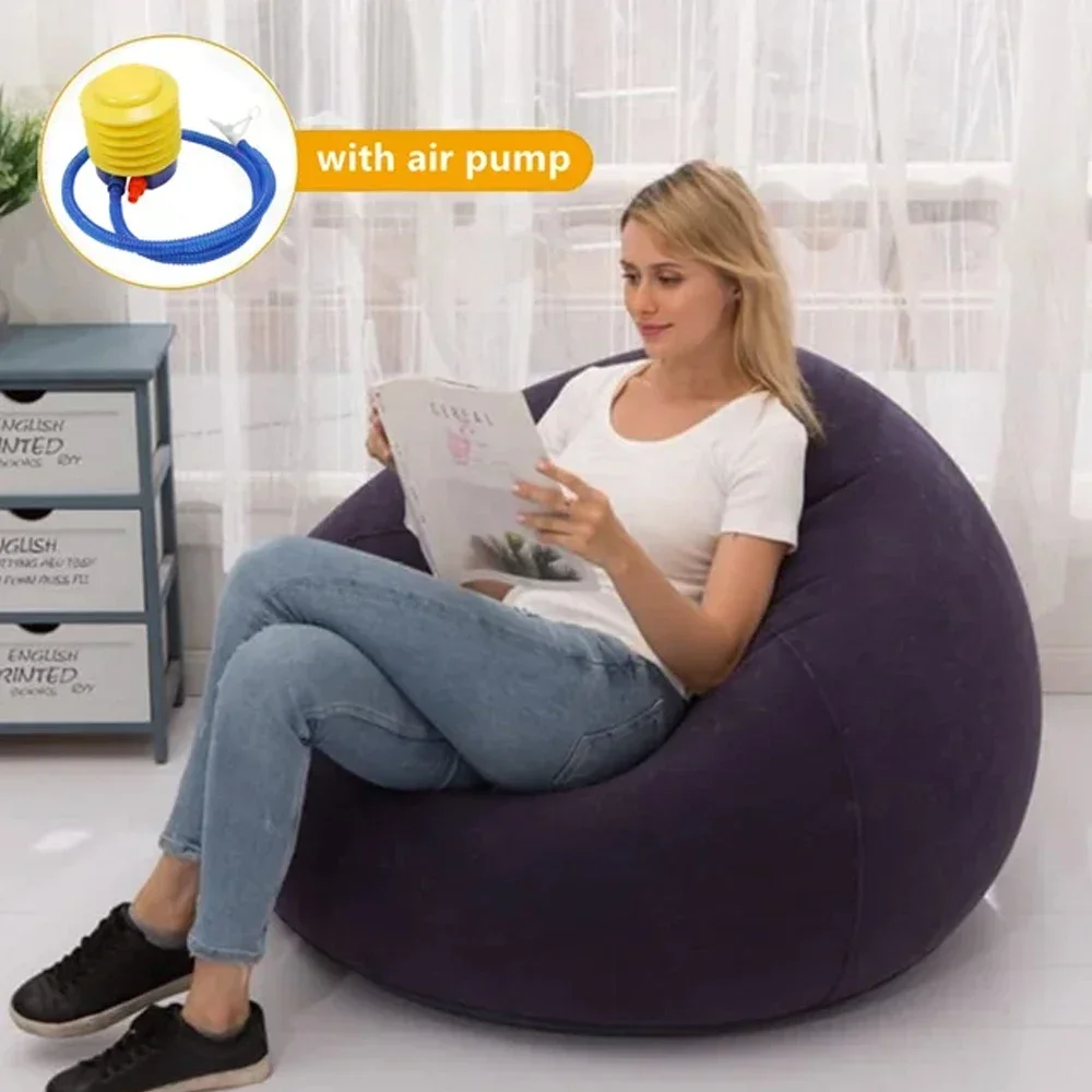 Große faule aufblasbare Sofas tühle PVC-Liege Sitz Sitzsack Sofas Hocker Puff Couch Tatami Wohnzimmer Versorgung Camping