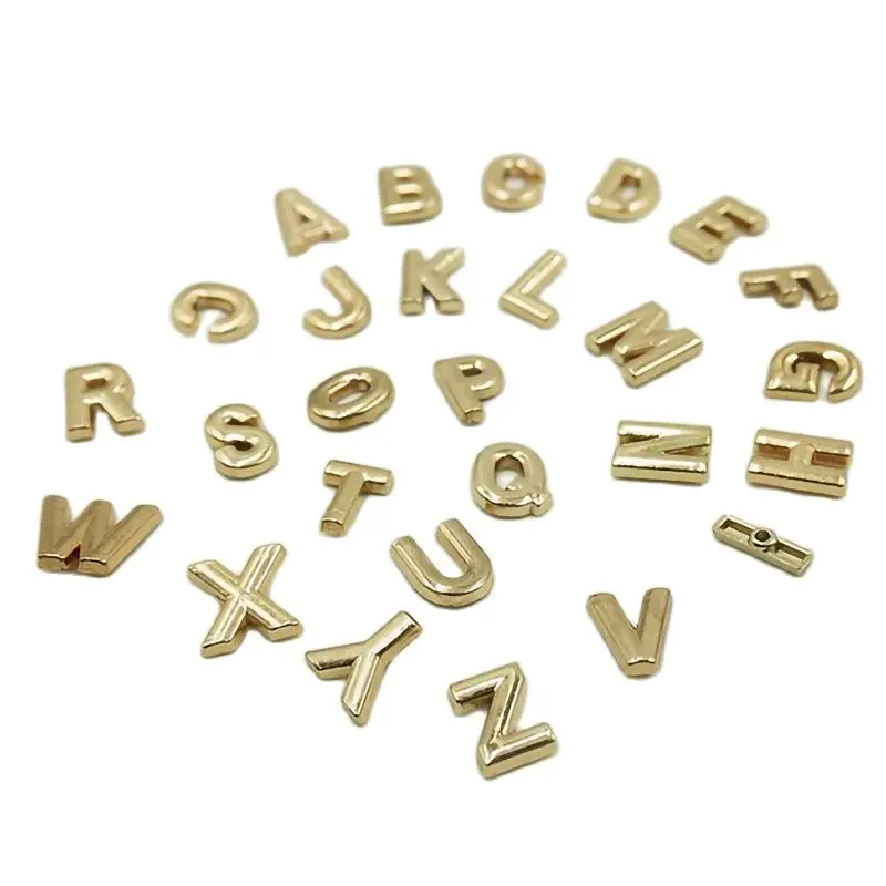 A-Z Alphabet Letters Punk Garment Rivets Cap Stud For Bag Hat Leather Craft Belt Shoe Jean Wallet Collar Diy Jewelry Accessories