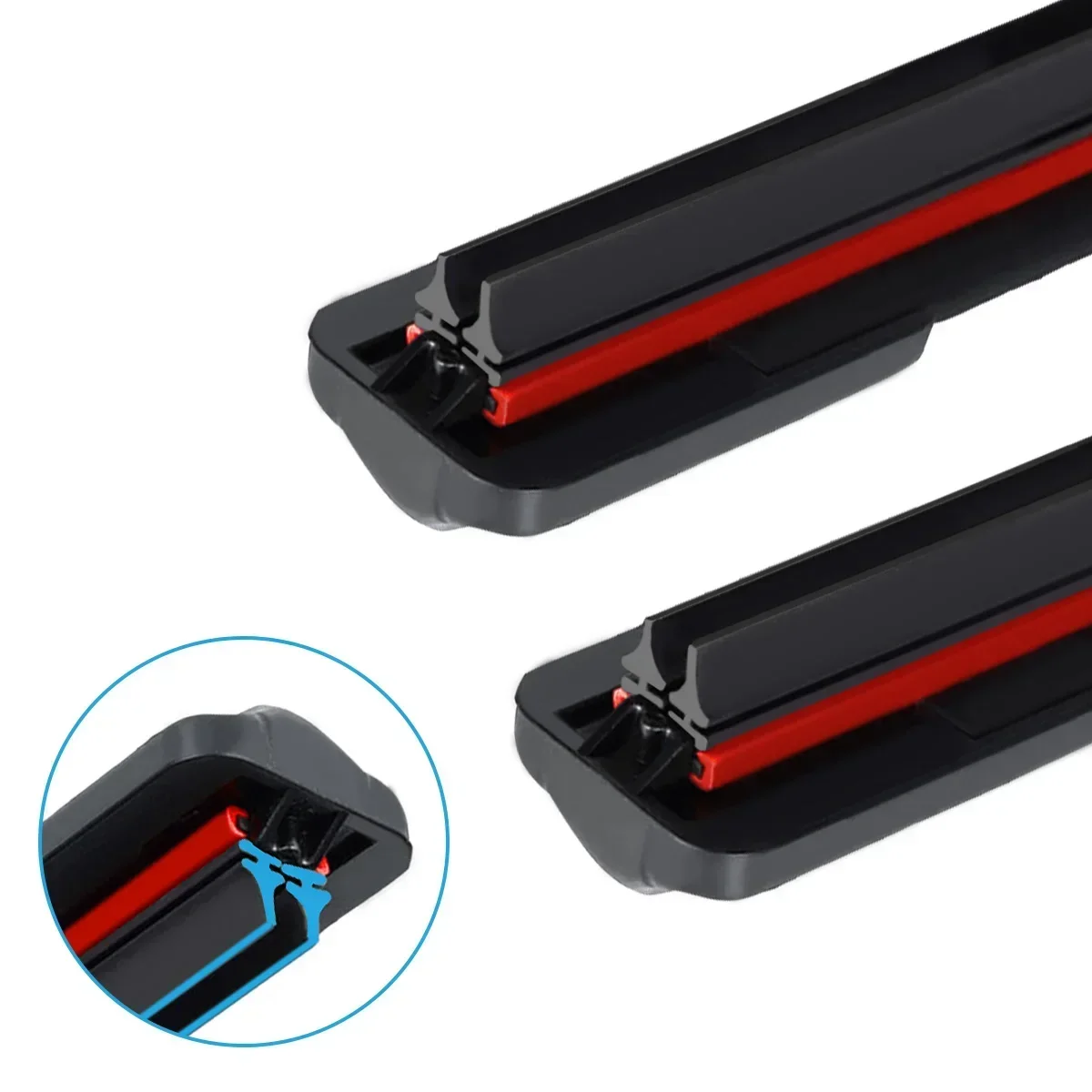 Universal Front Car Windshield Wiper Blades Double Layer Rubber Frameless Bracketless Brushes Accessories Windscreen Window