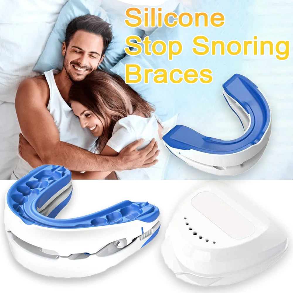 Silicone Anti-Snore Mouthpiece Bruxism Mouth Guard Improve Sleeping Aid Braces Teeth Orthodontic Snoring Night Device Stop Snore