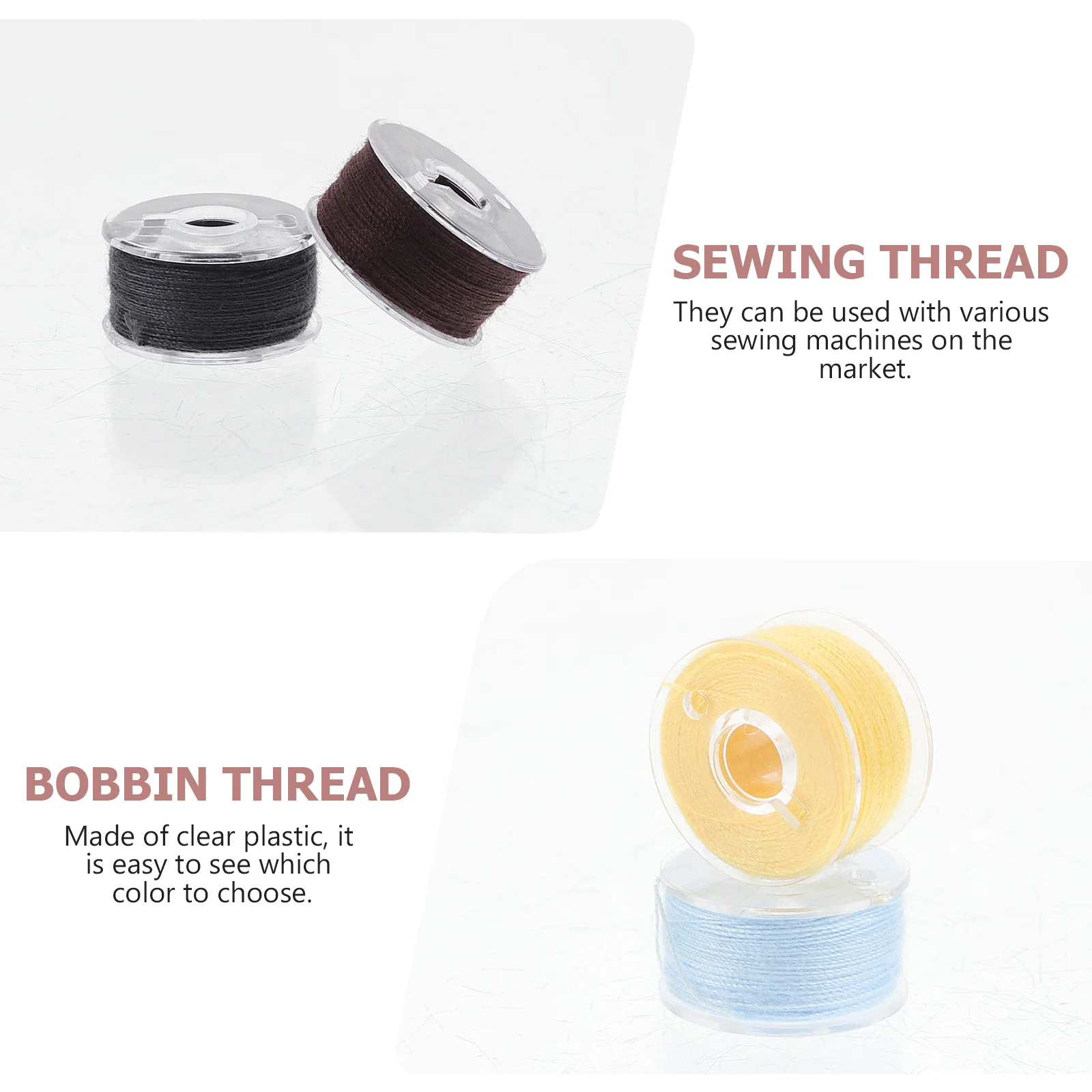 

1Set DIY Sewing Machine Bobbin Threads for Quilting Tailoring Embroidery Crafts Making Sewing Accessories Thread