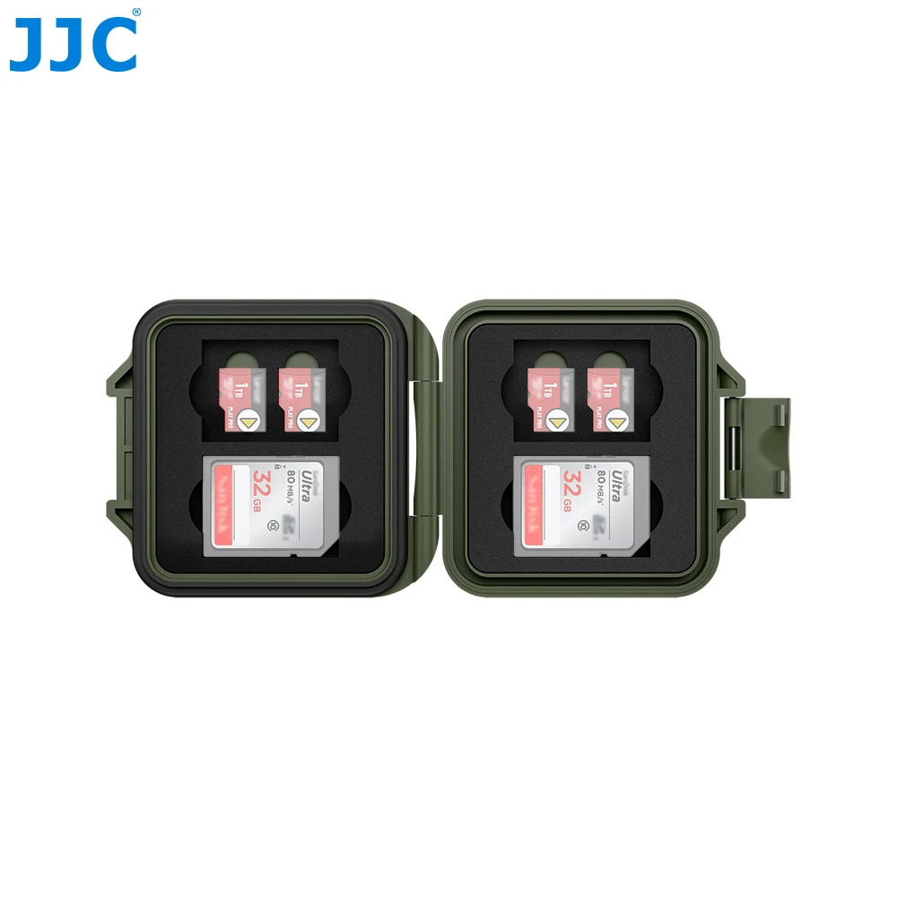 JJC Memory Card Case for 8 TF Card MicroSD Card 4 SD Card Memoria Card Storage Case Shell Organizer Ultra-Thin Waterproof - view 2