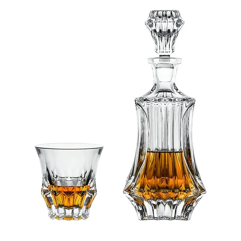 

Imported crystal glass foreign wine dispenser, wine bottle whiskey bottle, household wine set