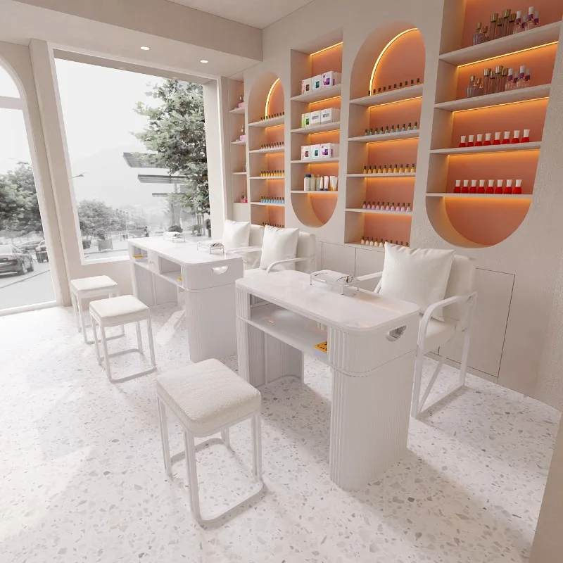 

Beauty Aesthetic Nail Tables Equipment Supplies Reception Organizer Nail Tables Nordic Light Mesa Manicurista Manicure Furniture