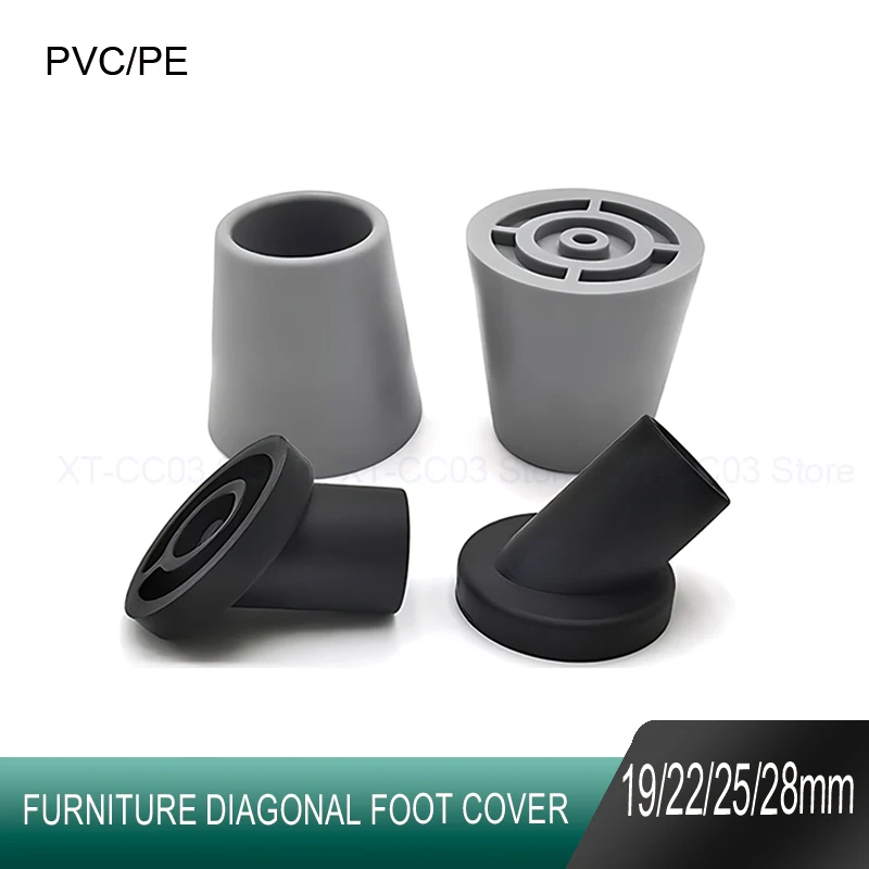 19/22/3/25/28mm Replacement Feet for Bath Seat Shower Chair Bench PVC/PE Slanted Feet Thickened Anti Slipfurniture Accessories
