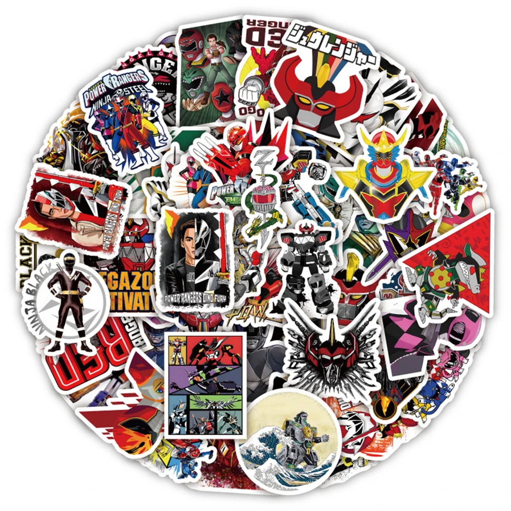 10/30/60pcs Kishiryu Sentai Ryusoulger Stickers Uchu Sentai Kyuranger Kyoryu Sentai Zyuranger Ninja Sentai Kakuranger Sticker