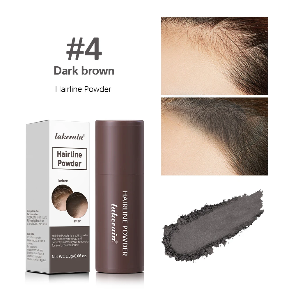 Waterdichte haarlijn- en wortelconcealerpen – Instant grijze dekking met Easy Blend Powder Stick voor normaal haar